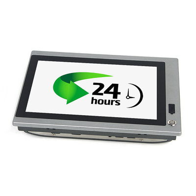2 LAM 2 COM 10 Inch Industrial Touch PC J1900 مع مفتاح أمامي / USB
