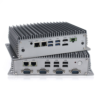I3-8145U CPU Industrial Embedded Box PC ثنائي النواة 2.1 جيجا هرتز مع 4 X RS232