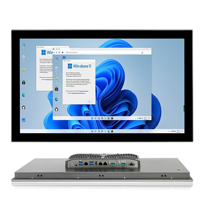J6412 كمبيوتر صناعي رباعي النواة بدون مروحة مضمن HMI الكل في واحد Dual Giga Lan