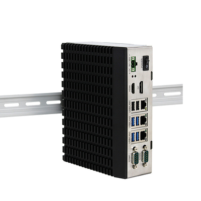 الكمبيوتر الصناعي المدمج الوعرة J6412 Dual Lan Quad Core Windows10 DIN Rail Mount