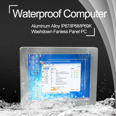 I5 6200 10 بوصة تعمل باللمس للماء PC LAN USB منفذ RS232 اختياري