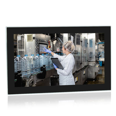 الصناعة الكيميائية HDMI لوحة الفولاذ المقاوم للصدأ الكمبيوتر ، IP66 الكمبيوتر الطبي بدون مروحة