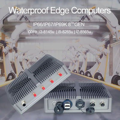 RS232 Windows Industrial Pc ، I7 8565U Embedded Computer Solutions Fanless Micro Pc