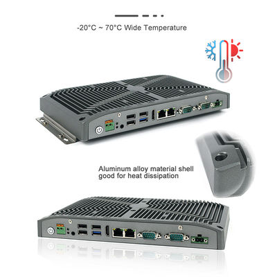 RS232 RS422 RS485 Rugged Mini PC 15W Intel Celeron لدفع كشك