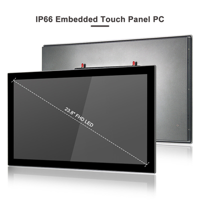لوحة اللمس الصناعية بدون مروحة PC Dual Lan Pc Vesa Mount 24 &quot;1920 X 1080