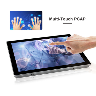 17 &quot;LED Windows11 IP66 مقاوم للماء لوحة شاشة تعمل باللمس بالسعة للأتمتة الصناعية