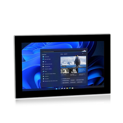 Windows 11 HMI Panel PC مقاوم للماء IP65 بدون مروحة مثبت على الحائط / تثبيت مضمن