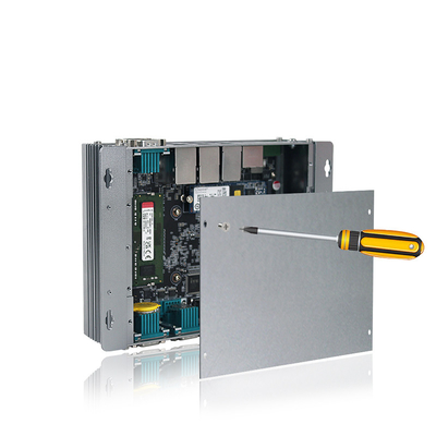 صندوق الكمبيوتر الصناعي المضمن بدون مروحة 12th Gen Intel Elkhart Lake J6412 3XLAN Ports