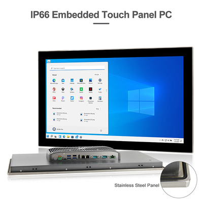 24 بوصة تعمل باللمس الكمبيوتر I5-8265U Windows 11 RS485 RS232