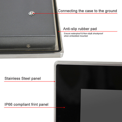TPM 2.0 Multi Touch Panel PC 24 '' Industrial Panel PC 1920 X 1080
