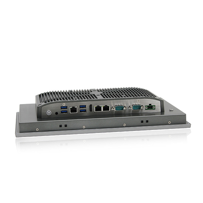 12th Gen J6412 كمبيوتر صناعي بدون مروحة 13.3 بوصة عالية الدقة 1920 * 1080 TPM2.0 IP65 مقاوم للماء