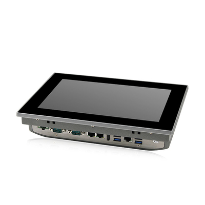 Intel J6412 Rugged Panel PC 10 نقاط لوحة تعمل باللمس بالسعة IP65 مع 3xRJ45