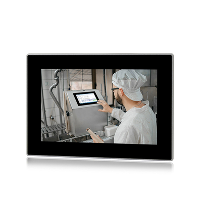 Intel J6412 Rugged Panel PC 10 نقاط لوحة تعمل باللمس بالسعة IP65 مع 3xRJ45