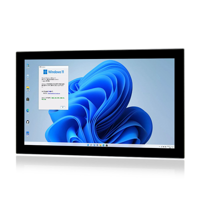 الكمبيوتر الشخصي المزود بلوحة اللمس بدون مروحة مقاس 21.5 بوصة HMI Industrial Linux مع RS232 / 422/485