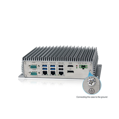 جهاز كمبيوتر صغير بدون مروحة صناعي عالي القوة من Celeron J6412 USB يعمل بنظام Linux مع شبكة Wifi