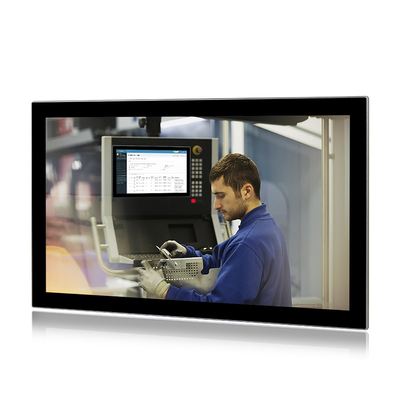 24 بوصة لوحة HMI الصناعية متعددة اللمس Three Lan J6412 4G 128GB