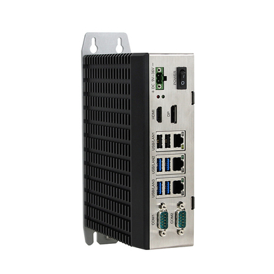 DIN Rail Industrial Fanless Mini PC Windows10 / 11 8gb مع 3 X LAN