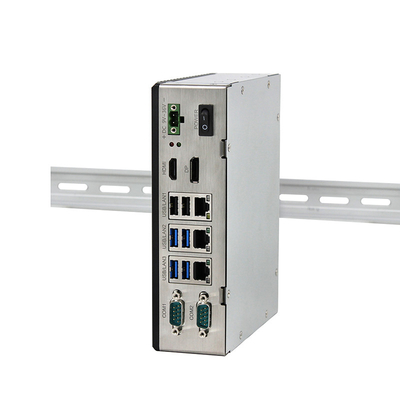 الكمبيوتر الصناعي المدمج الوعرة J6412 Dual Lan Quad Core Windows10 DIN Rail Mount