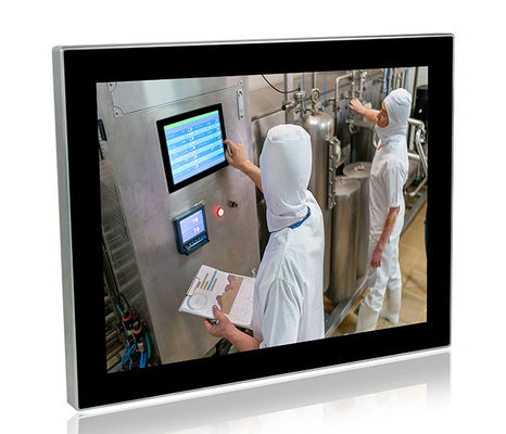 IP69K Washdown مقاوم للماء لوحة PC الفولاذ المقاوم للصدأ SUS304 شاشة تعمل باللمس شاشة الكمبيوتر
