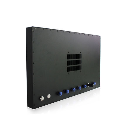 IP67 21.5 بوصة لوحة بدون مروحة Pc شاشة تعمل باللمس LAN USB RS232 PCAP