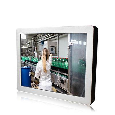 جهاز كمبيوتر ذو لوحة مسطحة رقمية ، 15 بوصة Aio Resistive Capacitive Windows 10 Panel Pc