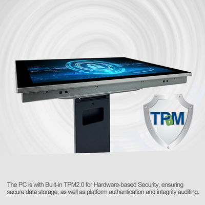 وعرة 17 بوصة HMI لوحة الكمبيوتر TPM 2.0 RS232 RS422 RS485 9-36V الجهد