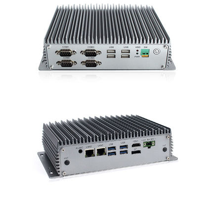 ثنائي HDMI VGA 20W صندوق الكمبيوتر الصناعي المدمج Intel Core I78565U