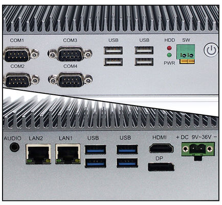 ثنائي HDMI VGA 20W صندوق الكمبيوتر الصناعي المدمج Intel Core I78565U