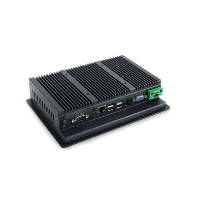500 Nits PCAP Flat Bezel 7 بوصة لوحة الكمبيوتر ، سيليرون الصناعية شاشة تعمل باللمس الكمبيوتر