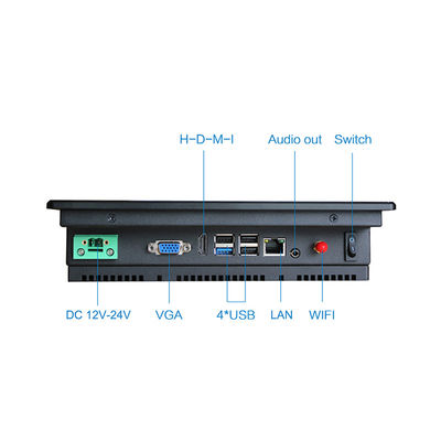 8.4 &quot;800 * 600 IP65 HMI الصناعية لوحة شاشة الكمبيوتر تعمل باللمس مع واي فاي