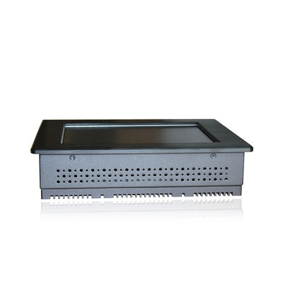 Linux Celeron Industrial Fanless Mini PC ثنائي النواة 3855U AIO تعمل باللمس