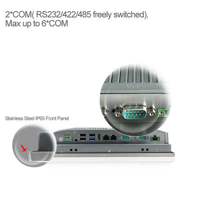 الفولاذ المقاوم للصدأ X86 Ip65 Win10 HMI لوحة الكمبيوتر لإنتاج الغذاء