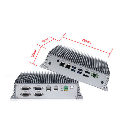 8th Gen I5 8265U صندوق صغير للكمبيوتر الصناعي المضمن بدون مروحة