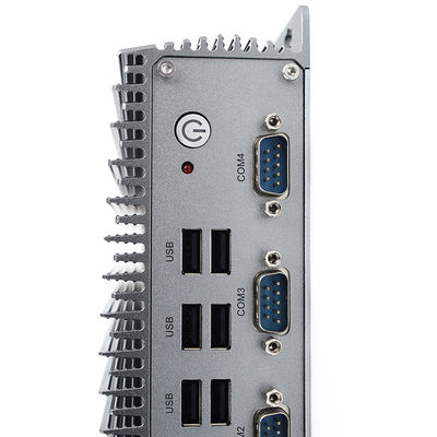 Rs485 I7 8565U كمبيوتر صناعي صغير بدون مروحة ، جهاز كمبيوتر صغير بدون مروحة مدمج I7