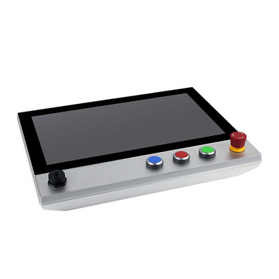 IP65 15.6 &quot;FHD LED Panel Mount Touch Screen Pc Emergency Stop