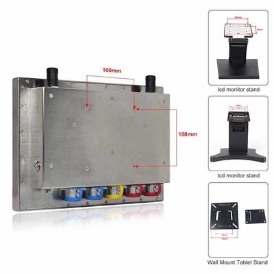 NTSC P Cap IP69K Panel PC 12 &quot;ضوء النهار للمواد الكيميائية الصناعية للأغذية