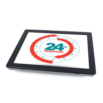 30W 1280x1024 شاشة تعمل باللمس مقاومة للماء PC 17 بوصة سطح المكتب X86 IP65 FCC VGA