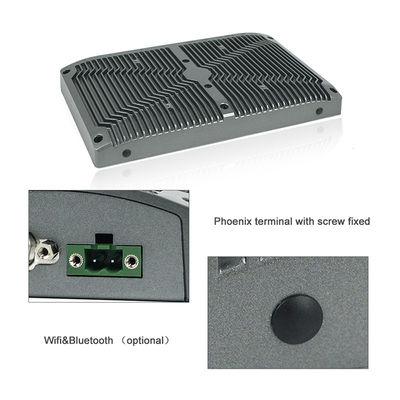 25W Sandblasting Fanless Box PC Ac100-240v بالوعة الحرارة بالأكسدة الصلبة