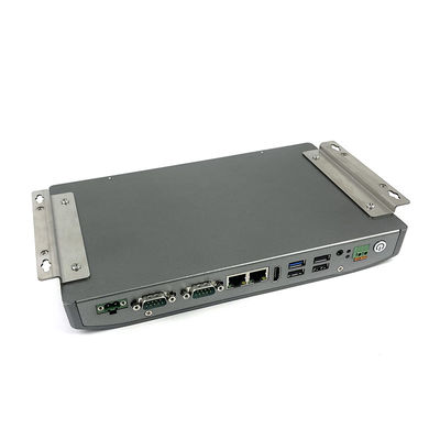 25W Sandblasting Fanless Box PC Ac100-240v بالوعة الحرارة بالأكسدة الصلبة