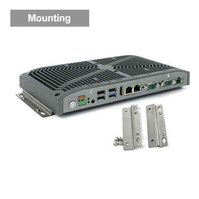 HDMI الكمبيوتر المضمن بدون مروحة وعرة DC9V وحدة المعالجة المركزية I5-8265U 25W