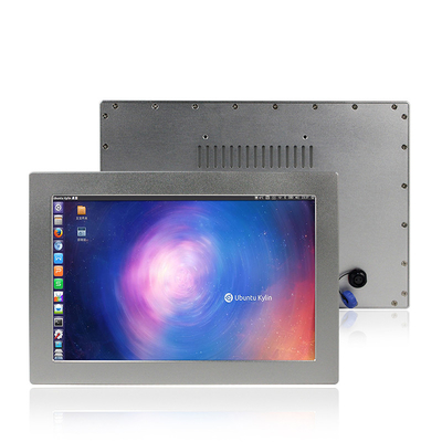 VGA DVI IP69K Lcd شاشة تعمل باللمس 450cd / m2 شاشة LCD الصناعية