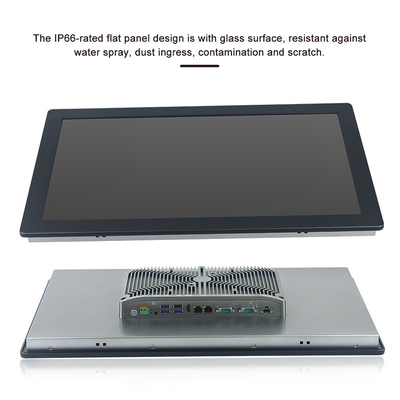 PCAP Touch Embedded Industrial Panel PC Computer Wall Mount Front IP65