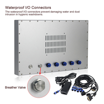 جفل Core I3 I5 Industrial Touch Panel PC IP66 IP69k مقاوم للماء بدون مروحة مقاس 15.6 بوصة