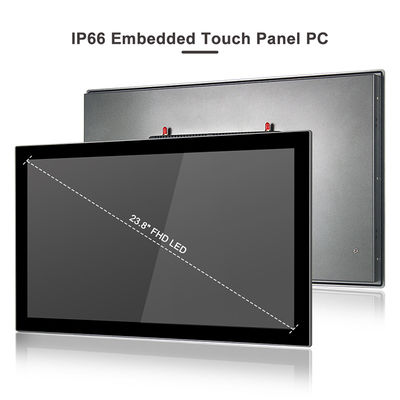 جودة لوحة اللمس الصناعية بدون مروحة PC Dual Lan Pc Vesa Mount 24 "1920 X 1080 مصنع