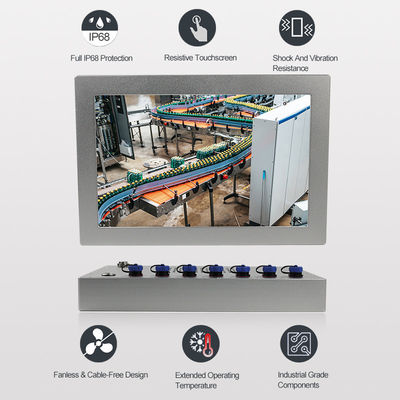 جودة مقاوم للماء Ip66 شاشة تعمل باللمس الكمبيوتر استخدام البيئة الرطبة مصنع