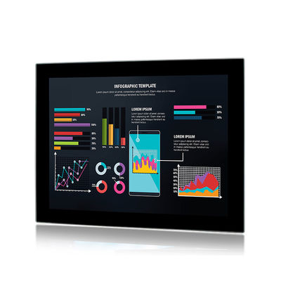 جودة تركيب شاشة عرض تعمل باللمس الصناعية Ip65 مقاس 17 بوصة مدمجة VESA مصنع